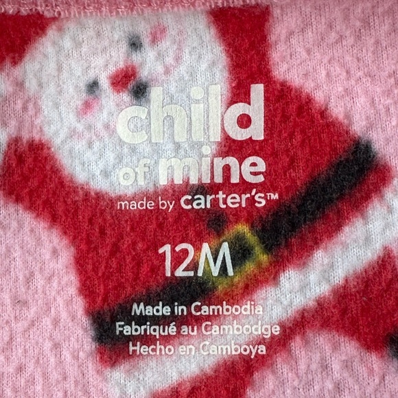 Carter’s Bundle of Two Fleece Footie Pajamas size 12 Months - Picture 9 of 11